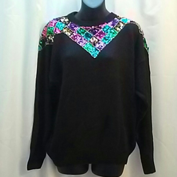 Bonnie Evans Sweaters - Vintage Bonnie Evans sequin sweater